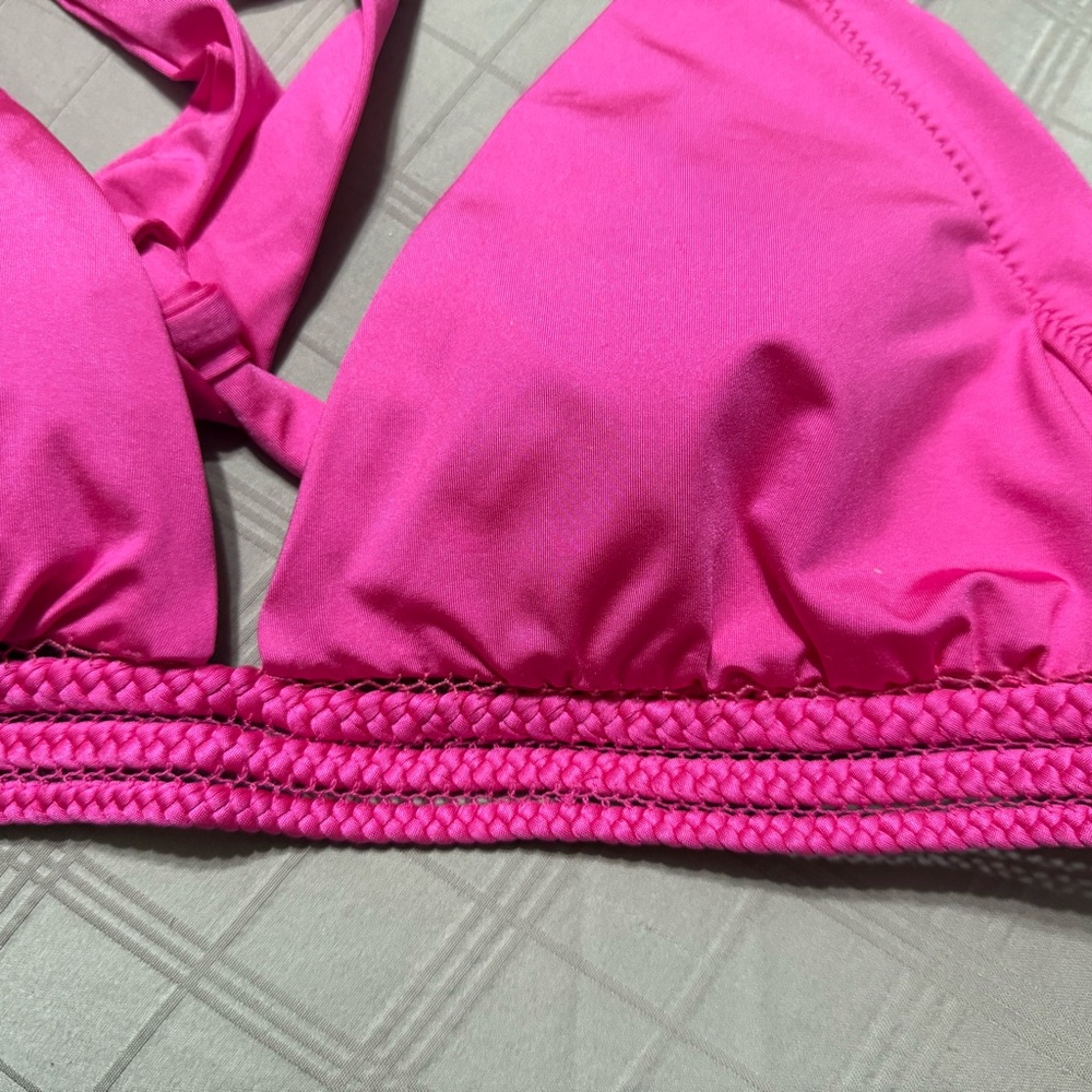 Swim wear pink bikini top size 14